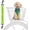 Green, variant on Retractable Bicycle Dog Seatbelt, Elastic Pet Safety Leash Harness for Cat, Dog Leash Extension Attachment Shock Absorbing Lead Extension Absorber (Green)