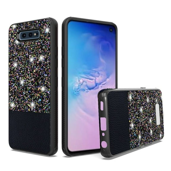 GSA Glitter Hybrid Case for Samsung Galaxy S10e (5.8") - Black
