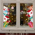 thumbnail image 3 of Pegatina decorativa de dibujos animados para habitación de niños, carteles coloridos del mundo del océano espacial, Papá Noel de Navidad, pegatinas de ventana de doble cara, 3 of 4