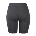 thumbnail image 4 of TheLovely Women's Cotton High Waist Outseam Length Yoga Workout Biker Shorts w/ Side Pockets, 4 of 4