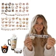 thumbnail image 4 of Roll of 500 Round Fall Stickers, Watercolor Halloween Harvest Pumpkin Labels, Hello Fall Thanksgiving Autumn Themed Self-Adhesive Circle Stickers for Gift Sealing Envelope Packaging Craft Decor, 4 of 7