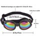 thumbnail image 3 of Gafas de sol para perros - Negras - A prueba de viento - Antivaho - Protección UV - Para gatos y perros pequeños, 3 of 5