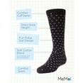 thumbnail image 3 of MeMoi Polka Dot Cotton Blend Dress Socks - Boys - Male, 7-8, Black, 3 of 7