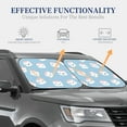 thumbnail image 4 of Daiia Cartoon Sushi 2PCS Car Windshield Sun Shade, Foldable Sun Shield for Car Front Window, Auto Sun Blocker Visor Protector Universal for Truck SUV Pickup-Medium, 4 of 7