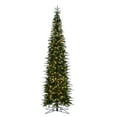 thumbnail image 2 of Vickerman  7.5 ft. x 30 in. Green Tacoma Fraser Fir Pencil Artificial Pre-Lit Christmas Tree with 700 LED Color Changing - 3 mm, 2 of 11