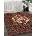 thumbnail image 3 of Ahgly Company Machine Washable Indoor Rectangle Traditional Brown Area Rugs, 2' x 4', 3 of 7
