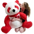 thumbnail image 6 of Valentine's Day Big Plush Animal Customizable Giant Stuffed Red Panda Bear 32 Inches Soft with Personalized Heart on Chest to Express Love, Made in USA Huge Plushie Packed in Big Box Ready to Hug, 6 of 11