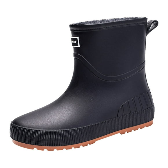 Stylish Women's Rain Shoes Wide Calf for Women for - Fashion Mid Tube Raining for Men Chicken Print Rubber Rain Boots for Car Women Wellies Rain for Women Wide Calf Washing Fishing and