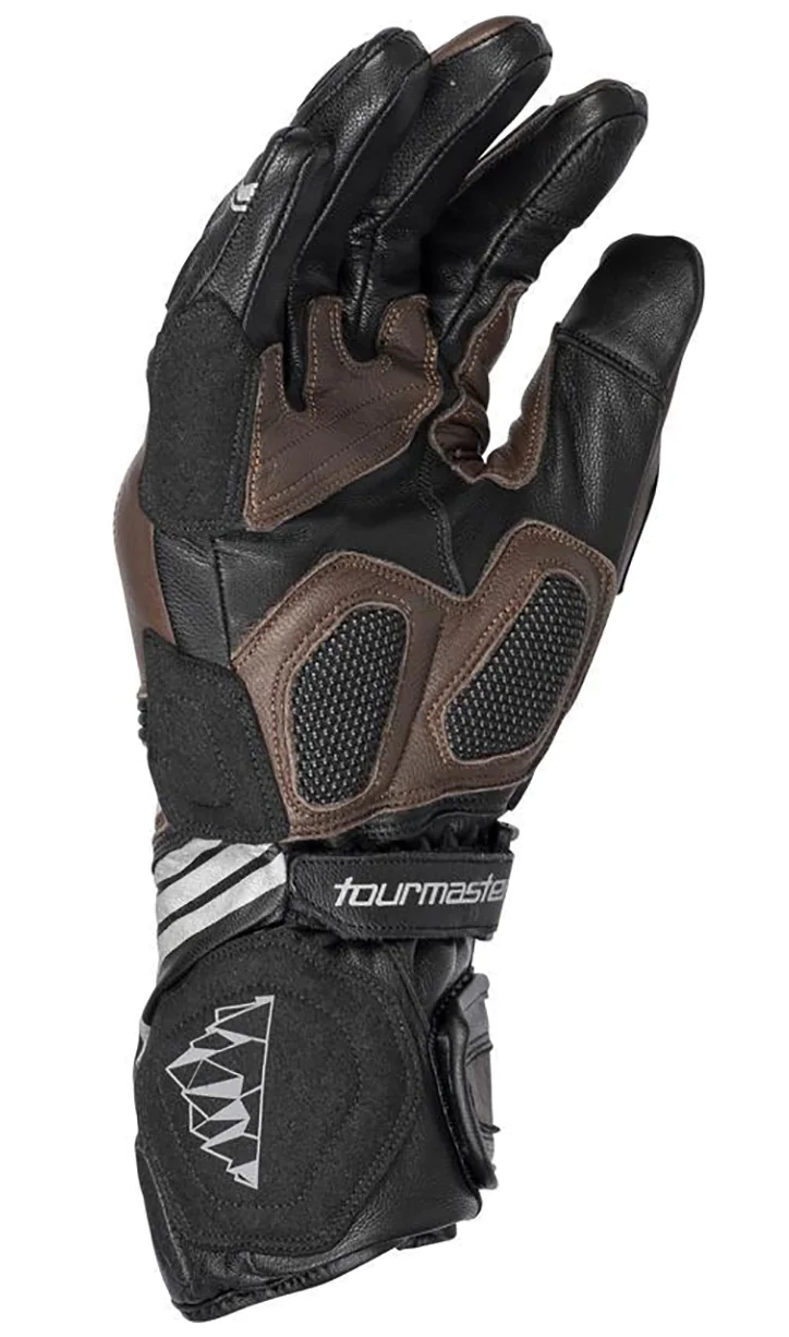 Tourmaster Super-Tour Womens Leather Motorcycle Gloves Coffee XS