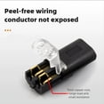 thumbnail image 5 of Conector Eléctrico de Acoplamiento de 2 Pines, Cable LED, Conector Automotriz Sin Líneas de Interrupción, Conexión de Terminales de Tira., 5 of 5