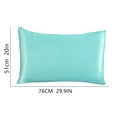 thumbnail image 3 of Fdelink Silk Pillowcases 2 Pack for Hair and Skin Both Sides Proof Soft Breathable Smooth Silk Pillow Cover Pillo Cover Black, 3 of 6