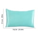 thumbnail image 3 of Funda de almohada de seda, paquete de 2, para el cabello y la piel, doble cara, suave, transpirable, funda de seda lisa, 3 of 4