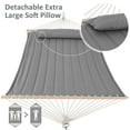 thumbnail image 6 of SUNCREAT Freestanding 2 Person Hammock with Stand, Stand Alone Hammocks for Outside, 475 lbs Capacity, Light Gray, 6 of 9