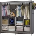 thumbnail image 1 of UDEAR Armario de Ropa de Tela y Tubo Metal para Ropa Organizador Ropero Plegable Colgar (Gris), 1 of 9