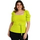 thumbnail image 1 of Blusa escote cuadrado Roman Fashion /Tallas Extras, 1823 (Lima) verde lima 36 Roman Fashion BL-GR-1823-LIMA, 1 of 6