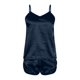 thumbnail image 5 of Conjunto de pijama sexy de seda para mujer: camisola y pantalones cortos de satén, tirantes finos en V, ropa de dormir tipo lencería para todas las estaciones, 5 of 5