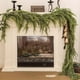 thumbnail image 4 of Guirnalda navideña artificial, decoración de ratán de plástico verde con hojas ajustables, decoración festiva para puertas, escaleras y repisas, 180 cm, 4 of 7