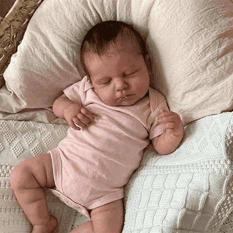 Realistic Reborn Baby Doll 20 Inch Real Looking Lifelike Sleeping Newborn Baby Dolls Loulou Life Like Toddler Cloth Body Baby Doll
