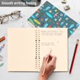 thumbnail image 4 of FORMRS 1-Subject Spiral Notebook 8" x 5" College Ruled 60 Refillable Sheet A5 Hard Cover, Cartoon Beach Pattern, 4 of 7