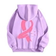 thumbnail image 5 of QHFBli Sweatshirt for Women Breast Cancer Full Zip Hoodie Graphic Pink Ribbon Casual Sweatshirt Y2K Outerwear Hoodies with Pockets, 5 of 6