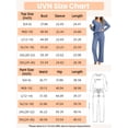 thumbnail image 3 of UVN Fall Womens Pajama Set 2 Piece Long Sleeve V Neck Top and Wide Leg Pant Ladies Soft Matching Lounge Set with Pockets, 3 of 11