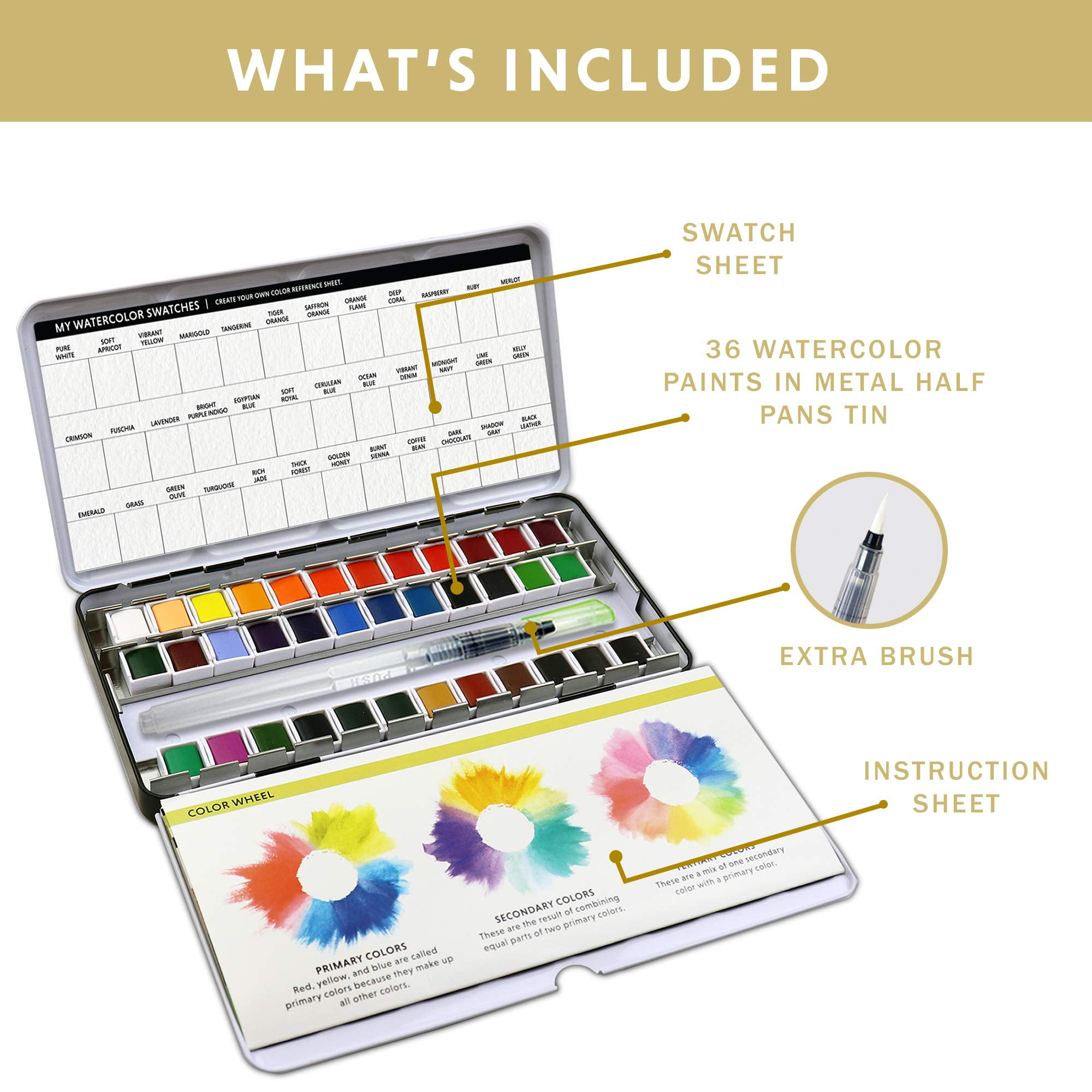 Build Your Own Watercolor Set (24 Half Pans)