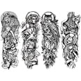 thumbnail image 2 of 4 Uds Pegatinas Tatuaje Brazo Egipcio Maldición Animal Serie 170X480mm Pegatinas Tatuaje Corporal, 2 of 9