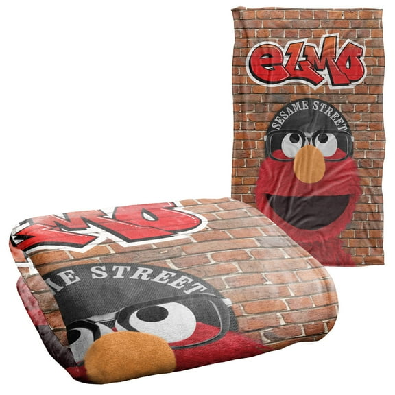 Sesame Street Urban Elmo Graffiti Officially Licensed Silky Touch Super Soft Throw Blanket 36" x 58"