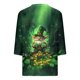 thumbnail image 2 of TaTaai Women's Spring Holiday T-Shirt V-Neck 3/4 Sleeve Loose Fit St. Patrick's Day Printed Top Irish Theme Casual Modern Blouse Gift, 2 of 5