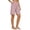 Pink, variant on Cotton Linen Bermuda Shorts Womens Striped High Waisted Wide Leg Pull On Casual Summer Shorts with Pockets (XL, Pink)