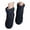 A Black, variant on Womens Plush Fleece Lined House Slipper Socks Warm Cozy Non Slip Indoor Mid Calf House Booties