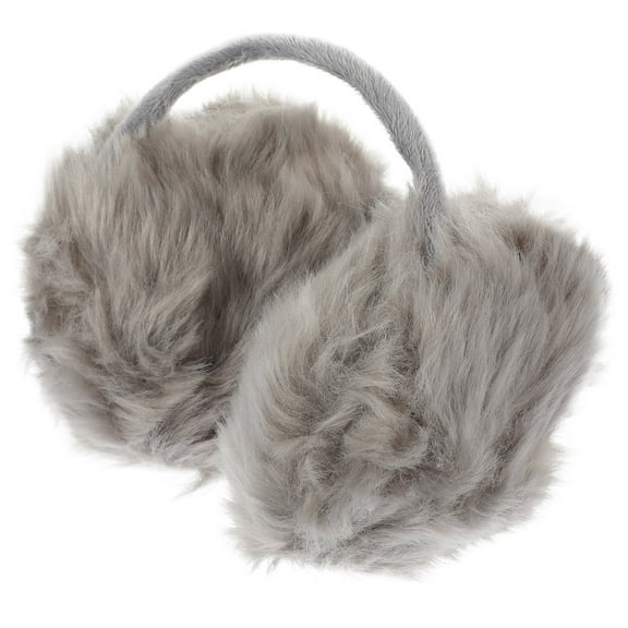 EXHUMKY Winter Ear Warmers for Women, 1 Pack Grey Soft Fleece Ear Muffs, Warm and Comfortable Winter Accessories