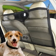 Dog Car Barrier SUV Pet Barrier See Through Net Pet Barrier Safety Vehicle Barrier Pet Separation Net Fence for Car Trucks Car Divider for Driving Safely with Children & Pets