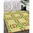 thumbnail image 2 of Ahgly Company Indoor Square Patterned Dark Golden Rod Brown Area Rugs, 4' Square, 2 of 6
