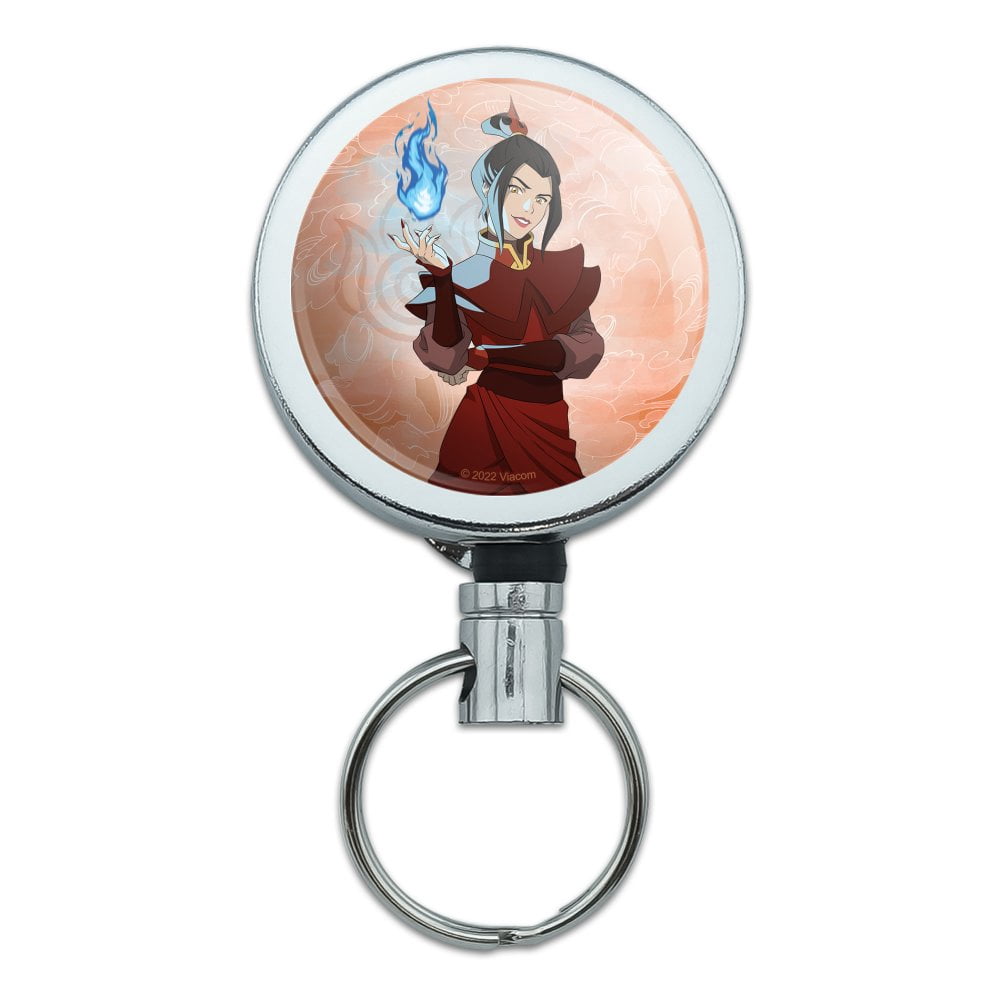 Meditation Chakra Round Badge Holder - Retractable ID Reel With Belt Clip, Steel Cord, Key Card Holder