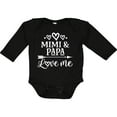 thumbnail image 3 of Inktastic Mimi and Papa Love Me Boys or Girls Long Sleeve Baby Bodysuit, 3 of 5