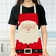 thumbnail image 1 of Delantal de Cocina Navideño para Mujeres y Padres | Tela de Lino y Poliéster Rojo | Gran Cobertura (73 X 55 Cm) | Ideal para Cocinar, Hornear, Barbacoas, Manualidades y Ropa de Trabajo Protectora., 1 of 6