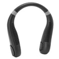thumbnail image 3 of Ventilador de cuello manos libres con luz LED, batería de 2400 mAh, portátil para viajes al aire libre - Negro, 3 of 8