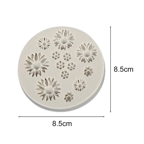 Molde de silicona NikouMX para fondant de chocolate forma de flor 3D