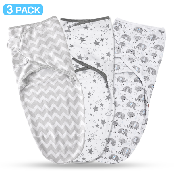 UUGEE 012M Swaddle Blankets for Newborn Boys Girls 3Way Adjustable