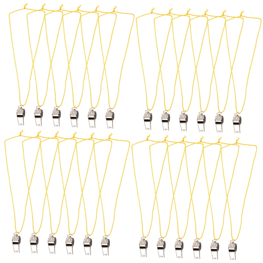 Worgeous 24pcs Multi-Function Emergency Survival Whistles for Camping Hiking Outdoor Safety