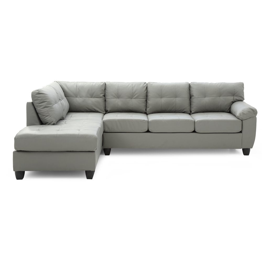 Glory Furniture Gallant Sectional in Gray Color