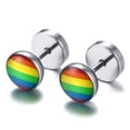 thumbnail image 1 of Rainbow Earrings Lightweight Stainless steel Earrings Handmade Hoop Drop Dangle Earrings Multi-Style, 1 of 7