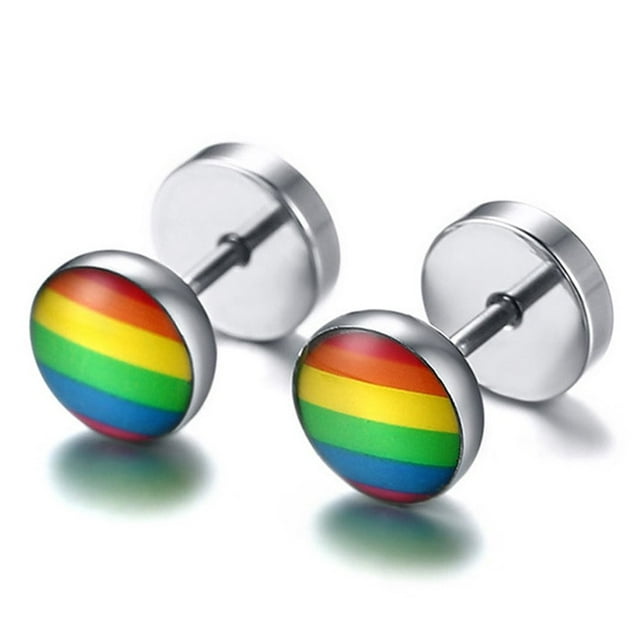 Rainbow Earrings Lightweight Stainless steel Earrings Handmade Hoop Drop Dangle Earrings Multi-Style
