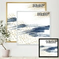 thumbnail image 4 of Designart 'Gold and Dark Blue and Abstract I' Modern Framed Canvas Wall Art Print, 4 of 5