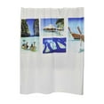 thumbnail image 1 of Extra Long Shower Curtain Polyester Beach 79"L x 71"W, 1 of 5