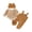 Brown, variant on Cjfdfy Newborn Girl Boy Bear Romper Overall Infant 3pcs Outfit Set Long Sleeve Striped Romper Bear Embroidery Overall Suspender Pants Hat Sets Cute Bear Fall Winter Outfits Bodysuit 0-18 Months