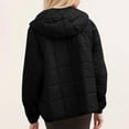 thumbnail image 5 of Lovzfmll Fall Jackets for Women, Oversized Pullover Hoodie, Quilted Lightweight Hooded Jacket, Winter Clothing, 5 of 9