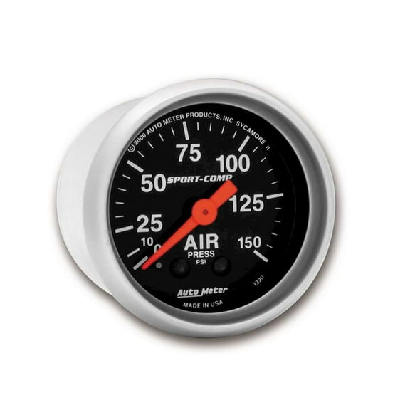 AutoMeter 3320 Sport-Comp Mechanical Air Pressure Gauge