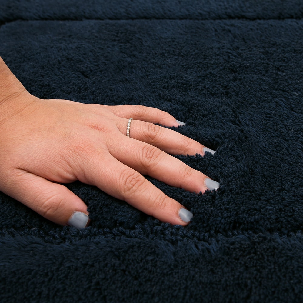 Mohawk Home Regency Plush Stain/Fade Resistant Non-Slip Machine Washable Bath Mat, Twilight, 2' x 5'